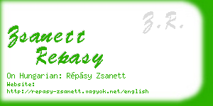 zsanett repasy business card