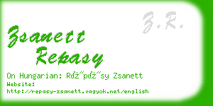 zsanett repasy business card